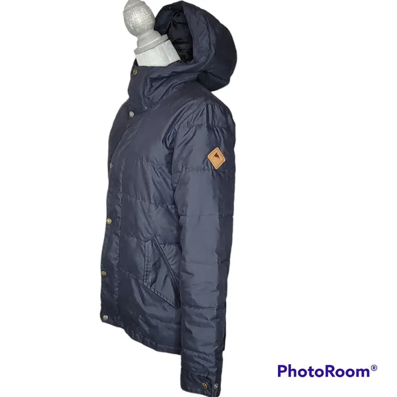 Burton Women's Quilted Black Puffer Parka Insulated Hooded Extra Small 0/2 - Picture 7 of 9